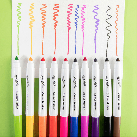 MM Colour Markers 10pc - CRAFT2U