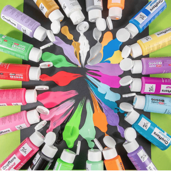 MM Crafters Colour Discovery Paint Set 21pc x 60ml