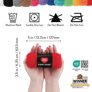 Red Heart Super Saver Yarn Knit Kit with Accessories