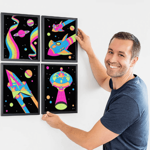 Diamond Dotz Neon Flock 4 Pack 25.4 x 20.32cm