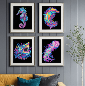 Diamond Dotz Neon Flock 4 Pack 25.4 x 20.32cm