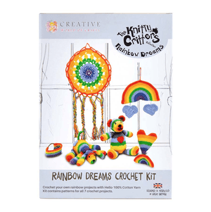 The Knitty Critters Collection Rainbow Dreams Crochet Kit