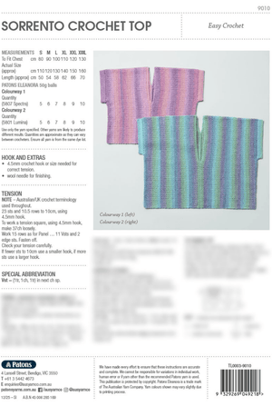 Sorrento Crochet Top 9010