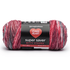 Red Heart Super Saver Bitty Stripes Sold As A 2 Pack