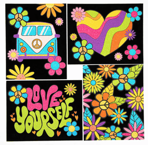 Diamond Dotz Neon Flock 4 Pack 25.4 x 20.32cm