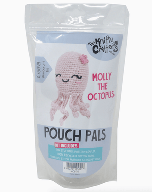 Knitty Critters Pouch Pals Crochet Kit