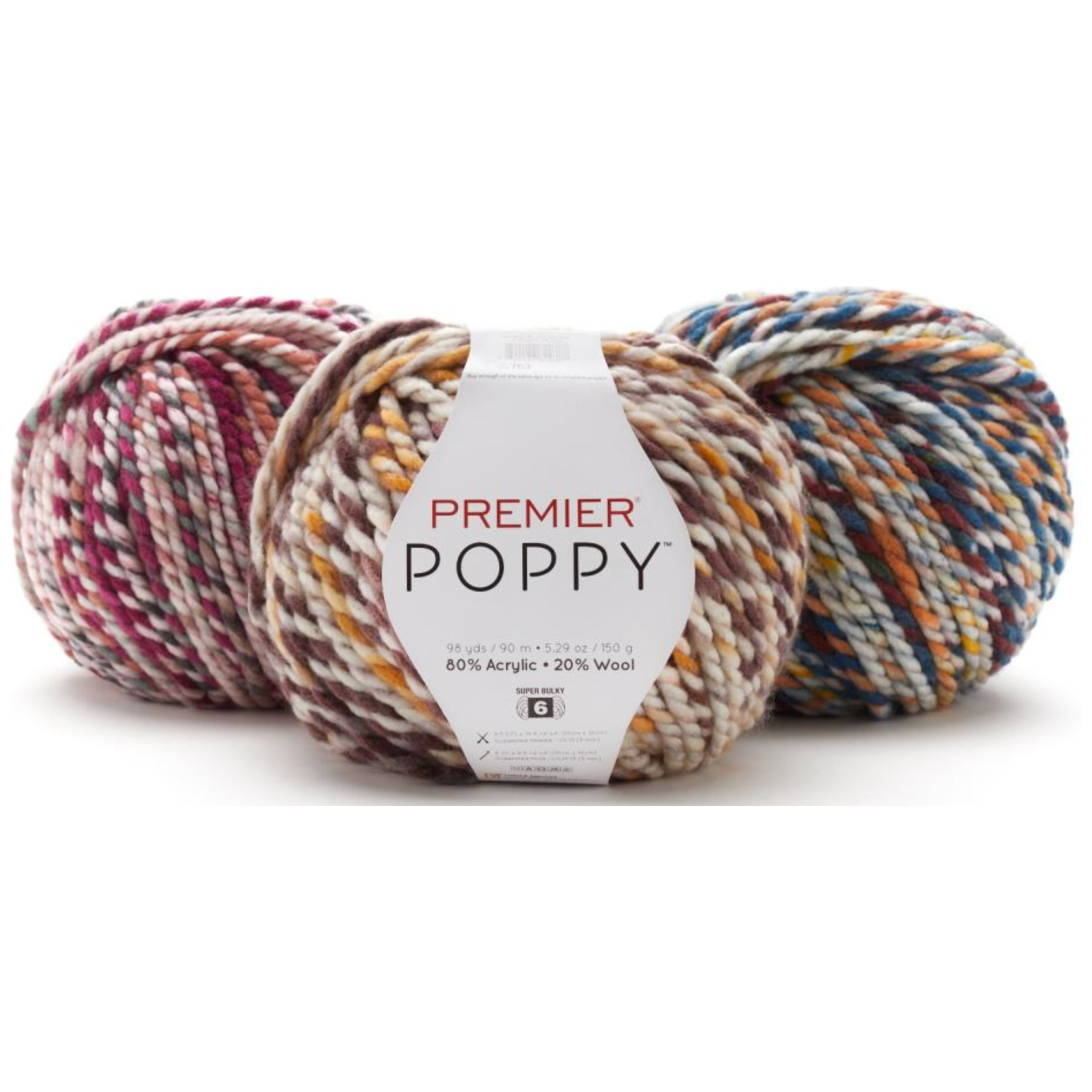 Premier Poppy Yarn Sold As A 3 Pack