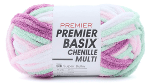 Premier Basix Chenille Brights Yarn Sold As A 3 Pack