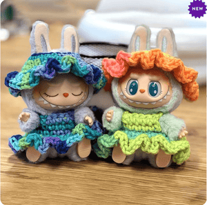 Red Heart Crochet Lafroufrou Hat and Dress Free Pattern