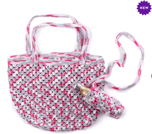 Caron Cotton Companion Crochet Bag Set Free Pattern