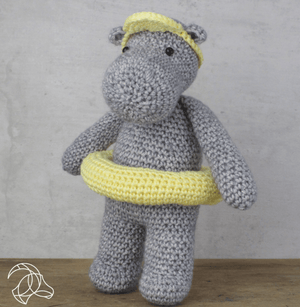Diy Crochet Kit - Henny Hippo Hardicraft Amigurumi Kit