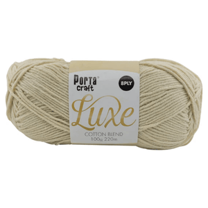 Portacraft Luxe Cotton Blend Yarn 8ply 100g