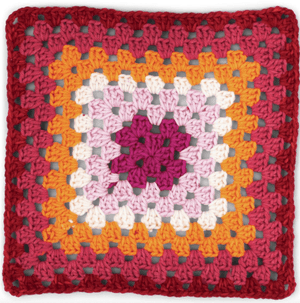 Red Heart All In One Granny Square Grande Yarn Sold As A Pack Of 3