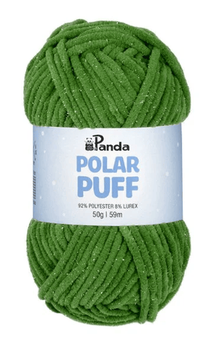 Panda Polar Puff Polyester Lurex