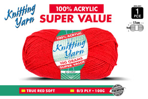 Yatsal Knitting Yarn 8 ply 100g Solid
