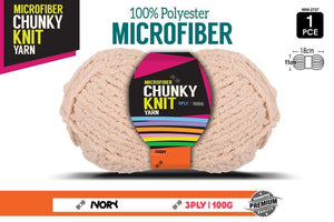 Microfibre Chunky Knit Yarn 3ply 100g
