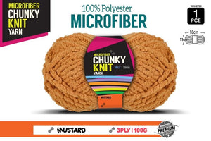 Microfibre Chunky Knit Yarn 3ply 100g