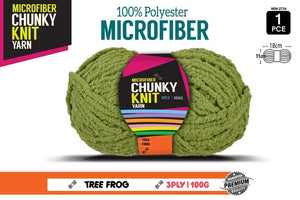 Microfibre Chunky Knit Yarn 3ply 100g