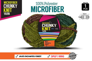 Microfibre Chunky Knit Yarn 3ply 100g