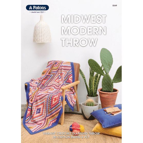 Midwest Modern Throw - Crochet - CRAFT2U