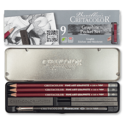 Cretacolor Graphite Pocket Set - 9pce - CRAFT2U