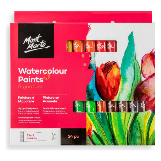 Watercolour Paints 12ml (24pc) - CRAFT2U