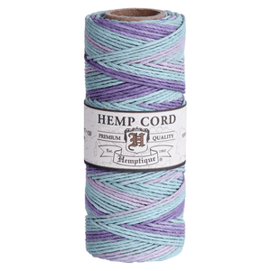 HEMPTIQUE HEMP CORD SPOOL #20 approx 62.5m 50g 1mm (57 colours available) - CRAFT2U