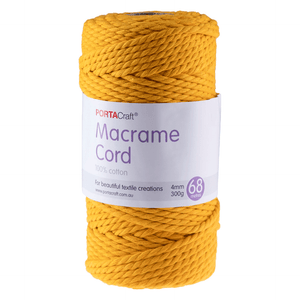Macrame Cord 300g 4mm 68m (6 colours available) - CRAFT2U