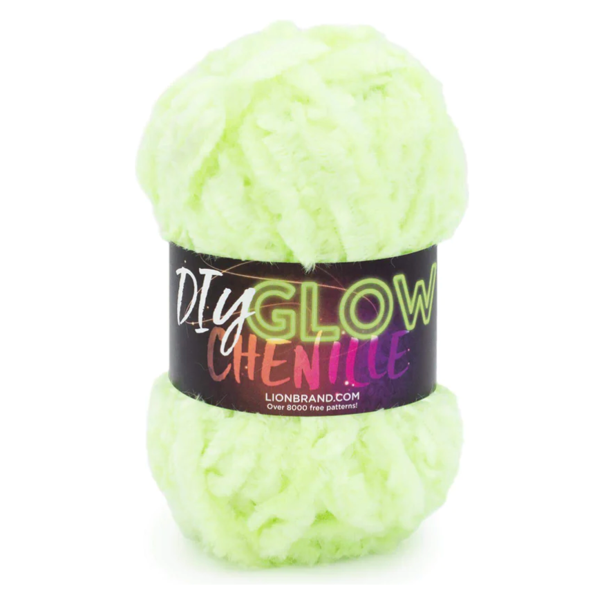 Lion Brand DIY Glow Chenille Yarn Sold As A 3 Pack