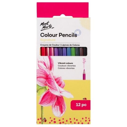 Colour Pencils 12pce - Essential Colours - CRAFT2U