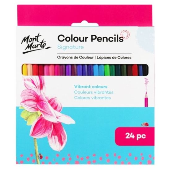 Colour Pencils 24pce - Essential Colours - CRAFT2U