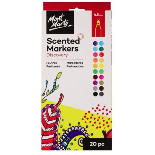 Discovery Scented Markers 4.5mm (0.17in) Tip 20pc - CRAFT2U