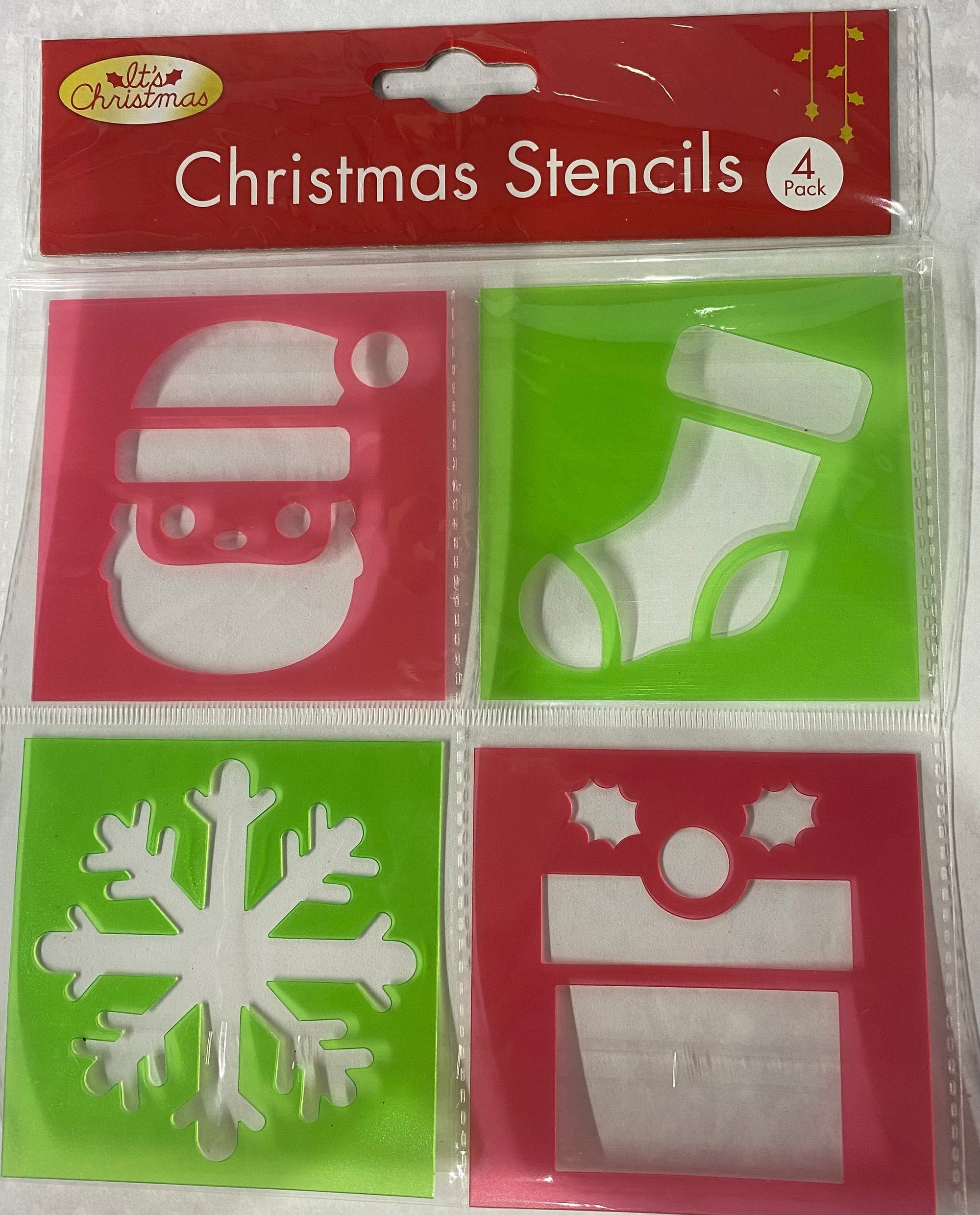 Christmas Stencils 4pc