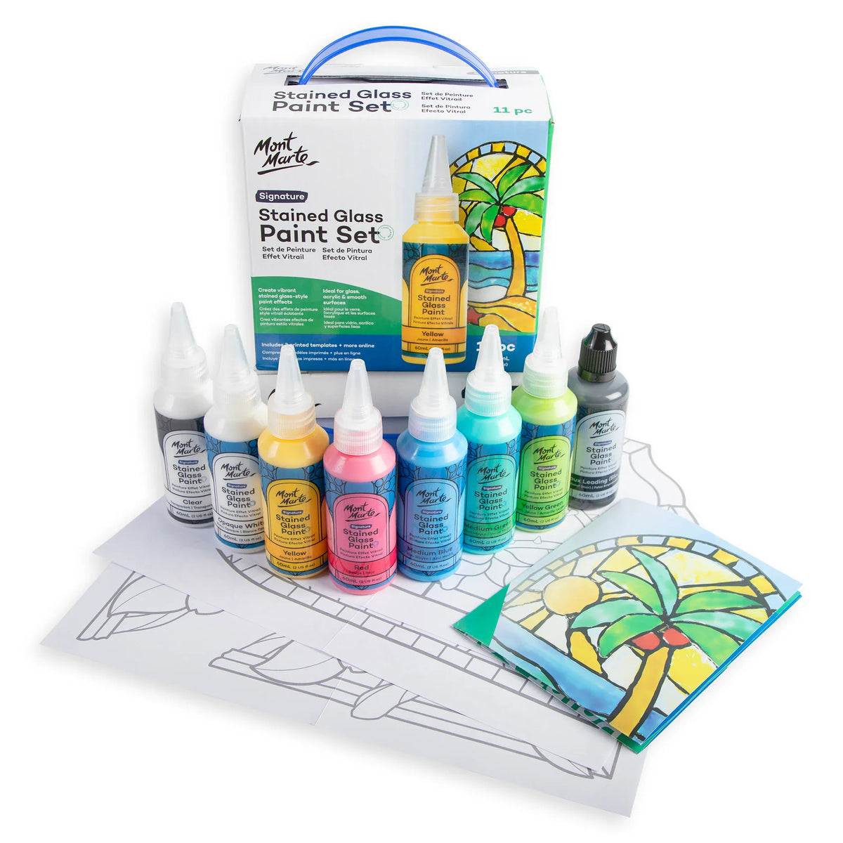 MM Stained Glass Paint Set 11pc