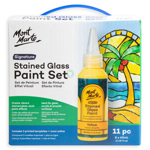 MM Stained Glass Paint Set 11pc