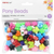 Beads 100pk Assorted Shapes Multicolour