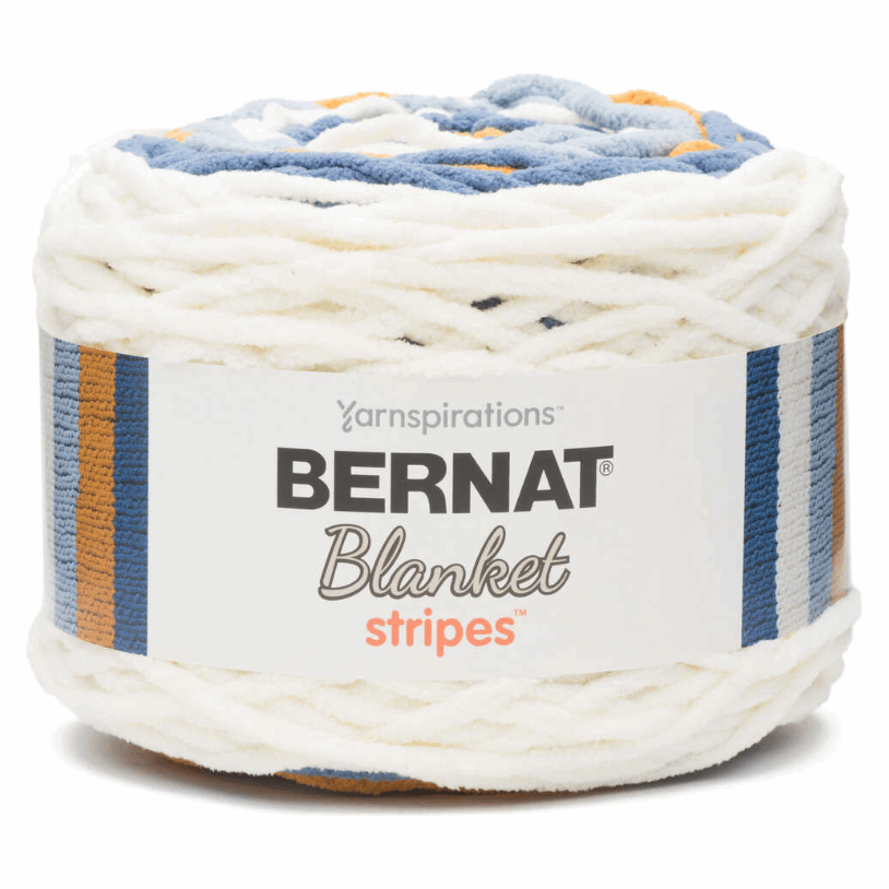BERNAT BLANKET STRIPES YARN  (13 Colours) - CRAFT2U