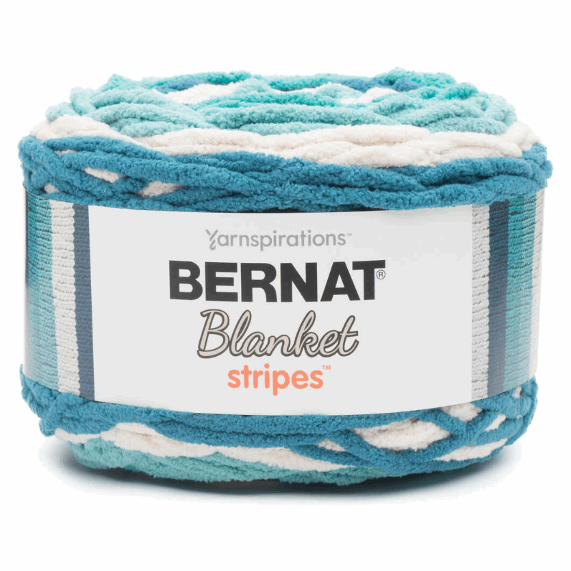 Bernat simple stripe knit blanket hotsell