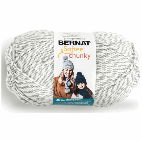 Bernat softee chunky true gray sale