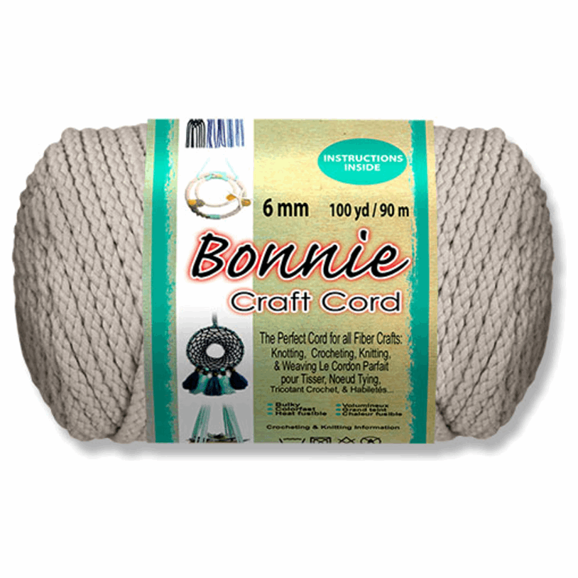 Bonnie 6mm Crafting Cord in Fun Solid & Pattern Colors, Knitting