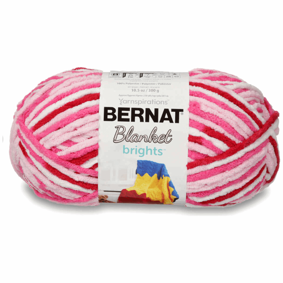Bernat Blanket Big Yarn (300g/10.5oz),Chalk Pink