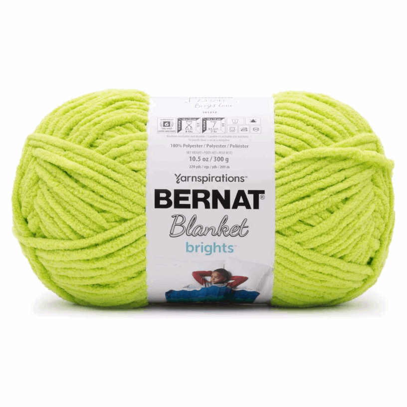 Bernat Blanket Brights 300g Bright Pink Yarn - 2 Pack of 300g/10.5oz -  Polyester - 6 Super Bulky - Knitting/Crochet