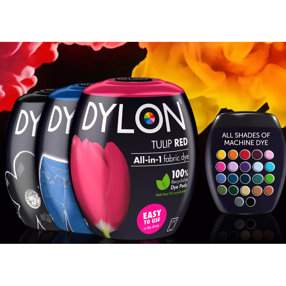 Easy to Tie and Dye Dylon Tulip Red Fabric Dye Now Includes Salt Machine  Dye 