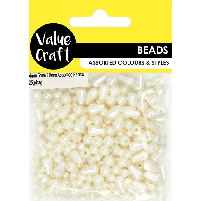 Assorted Plastic Pearls