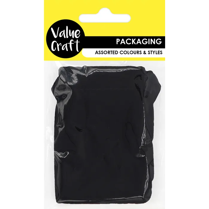 Velvet Mini Bags Black 2pc