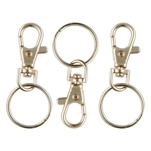Key Ring with Swivel Clasp 3pc