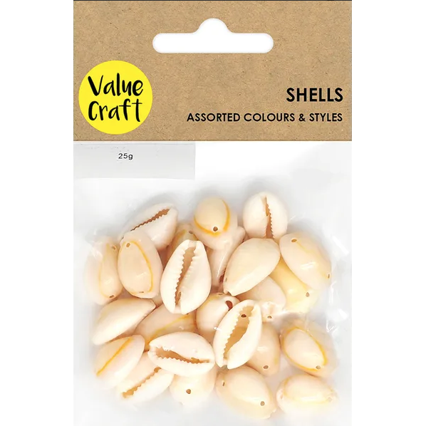 Cowrie Shell two holes Natural - VCSH01