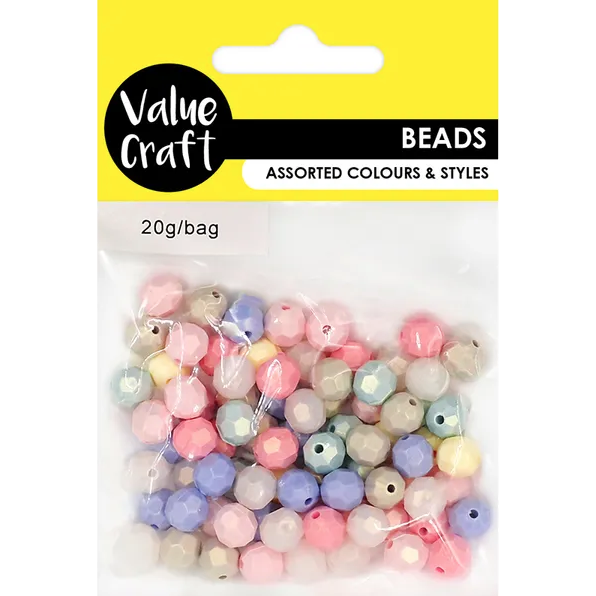 Pearl Finish Pastel Geo Beads 20g - VCB83