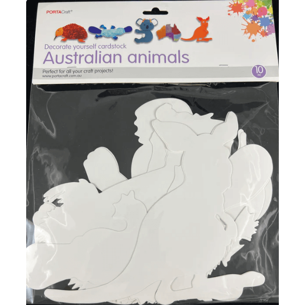 Cardstock Australian Animals Series 10pc