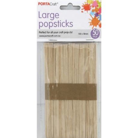 Popsticks 150 x 18mm Large 50pce
